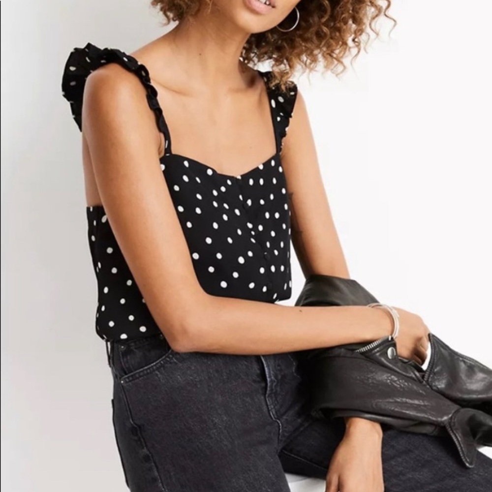 Madewell Polka Dot Top